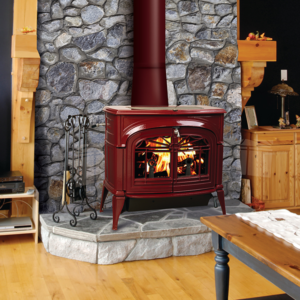 Wood, Freestanding Wood Burning Fireplace Indoor
